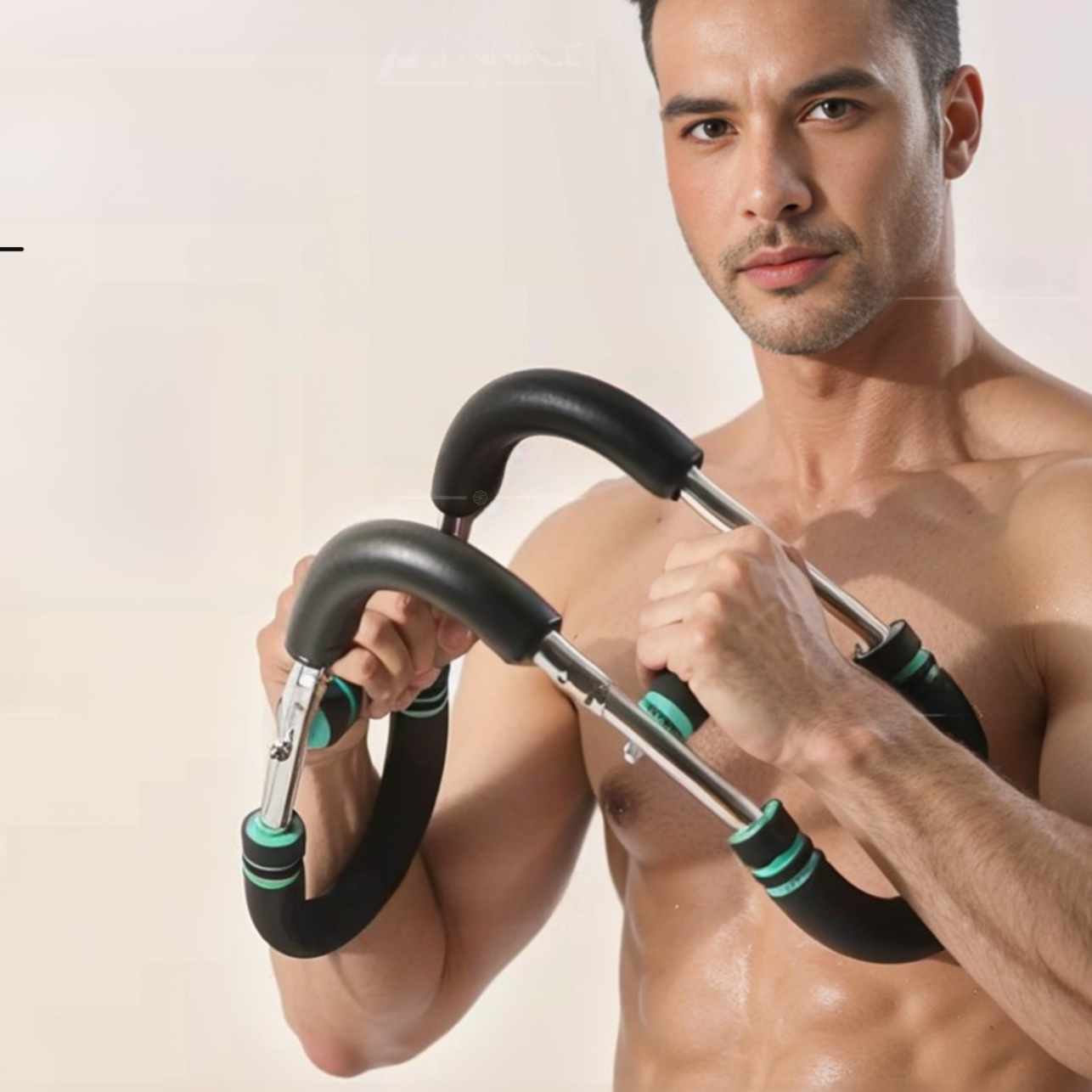 GripForge™ Arm & Chest Trainer — Adjustable Resistance Up to 110 lbs | Home Gym Strength Equipment